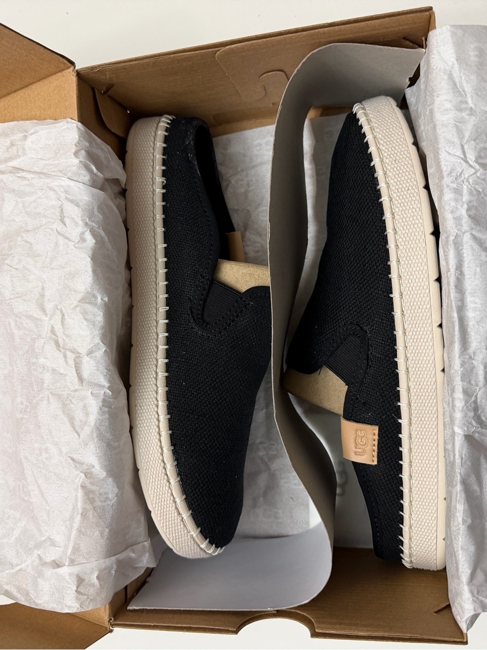 UGG Black Slip-On Casual Shoes